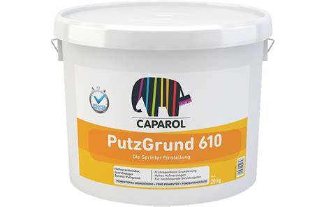 Caparol Putzgrund 610 - techninė etiketė ir spalvų pasirinkimo pavyzdžiai