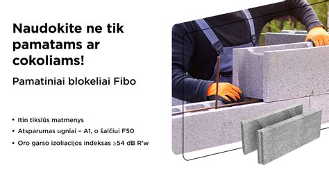 IZODOM plokštės ir Fibo pamatiniai blokeliai