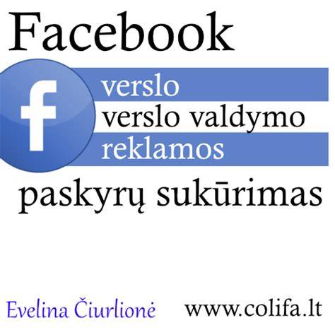 Facebook verslo puslapio vizualų planas: viršelis, logotipas, įrašo pavyzdžiai