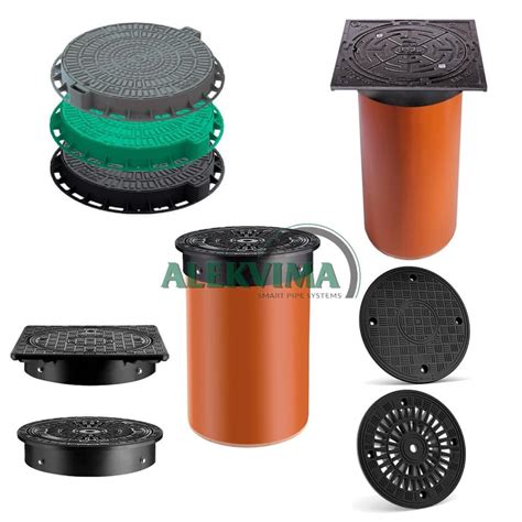 PVC gofruoto šulinio stovas ir dangtis