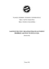Aliuminio profilių gamybos proceso schema