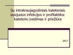 Infografika: intraveninio kateterio įvedimo žingsniai ir priežiūra