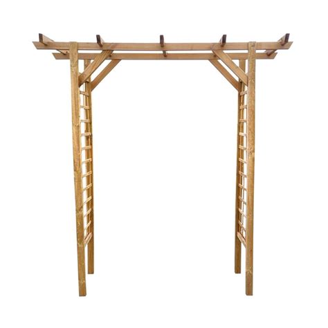 Medinė pergola sode