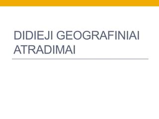 Geografiniai pavyzdžiai iliustracija