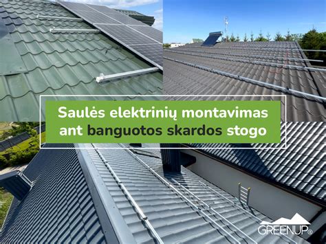 Saulės elektrinės ant stogo