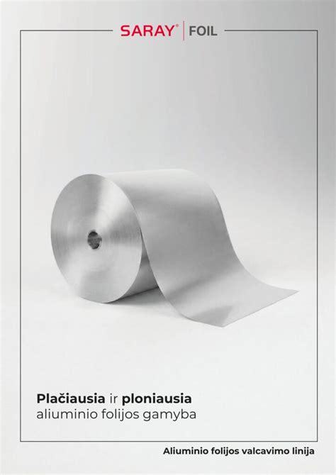 Aliuminio folijos ritiniai ir lakštai pramonėje