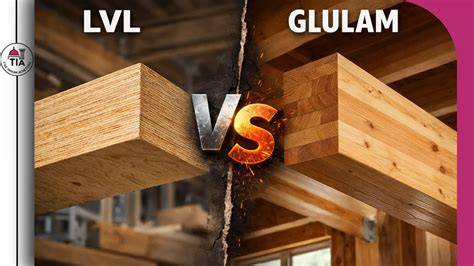 GLULAM ir LVL pavyzdžių diagramų schematika