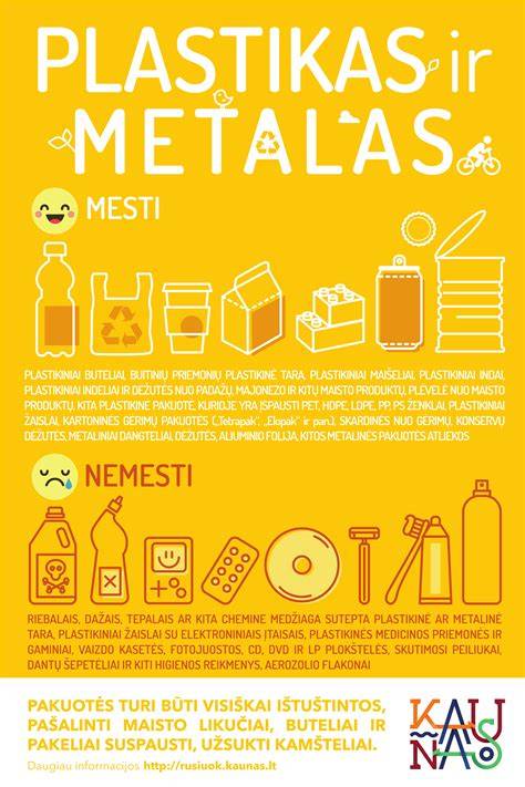 Grafikas: palyginimas - plastikas vs metalas ir stiklas reklamos srityje