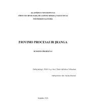 Granito pjovimo įranga ir procesai