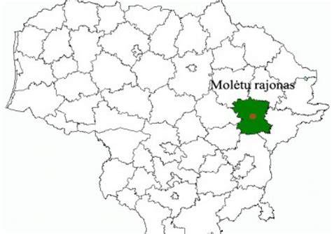 Molėtų rajono žemėlapis su galimomis įmonėmis nuomai