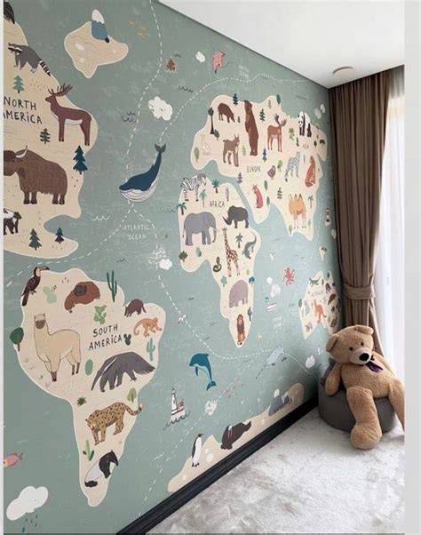 ABOUT WALLPAPER- 240 g/m² Non-Woven Material- Printed using eco-solvent technology and certified inks - Matt finish- Wallpaper surface has sea sand texture- PVC Free- Quick and easy installation- Paste the wall- Applicable with glue for non woven wallpapers (glue is not included)- Doesn't expand or contract when installed- Washable. It is very important characteristic if you are planing to decorate your kids room.