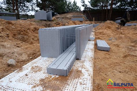 Rostverko montavimas iš Thermo blokelių