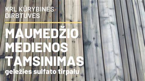 Tikslus seninimo vaizdas - maumedžio dailylentės apdorotos geležies sulfatu