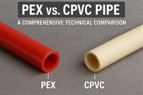 Infografika: PEX vs PVC vamzdžių savybės ir palyginimas