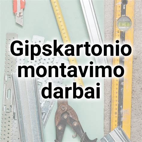 Infografika: Gipso kartono montavimo žingsniai