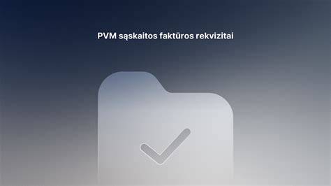Infografika: SF rekvizitai ir PVM skaičiavimas