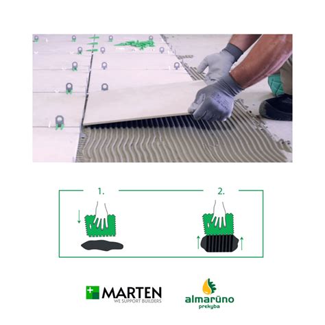 teisingas plytelių klijų tepimas