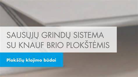 Brio plokščių klojimo pavyzdys