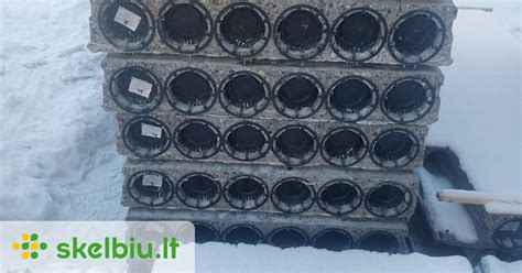 Kiaurymėtos perdangos plokštės su centralizuota šildymo sistema