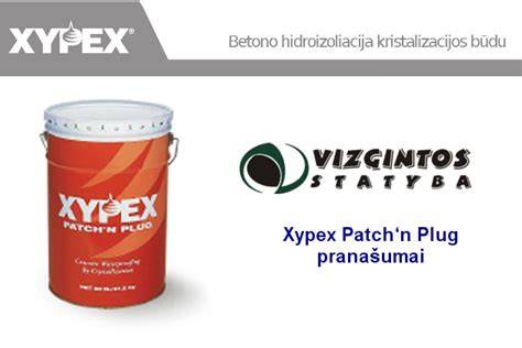 Xypex sprendimo schema hidroizoliacijai