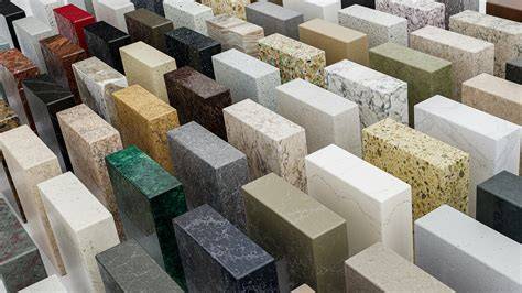 Šeši pagrindiniai akmens stalviršių tipai: granitas, kvarcit, kvarcinis aglomeratas, marmuras, Corian/HI-MACS