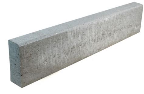 scheminė betoninių vejos bortelių matmenų iliustracija