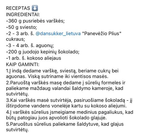 Ingredientai pagardinto sviesto gamybai