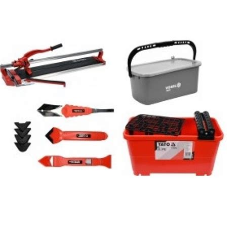 Įrankiai plytelių klojimo darbams