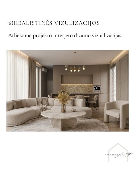 Interjero dizaino projekto schema