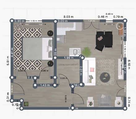 Interjero planavimo schema su SERVE kilimėliu