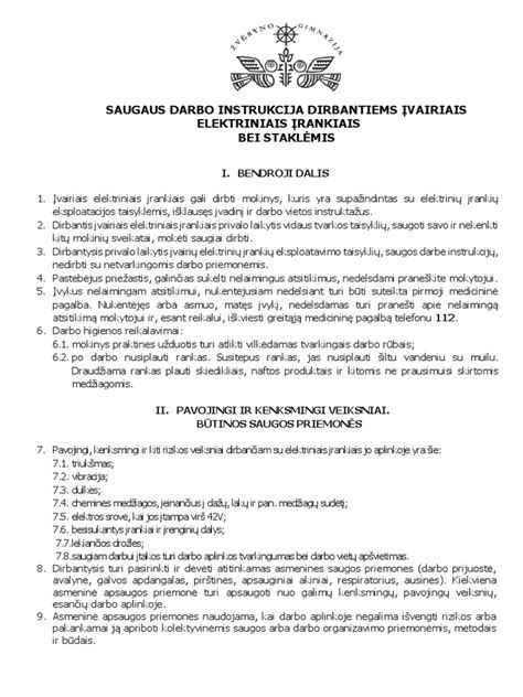 Saugaus darbo ant stogo instrukcija