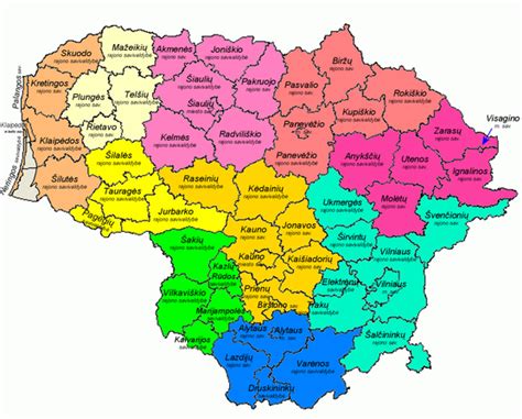 Žemėlapis su pagrindiniais darbų regionais Lietuvoje ir Vokietijoje