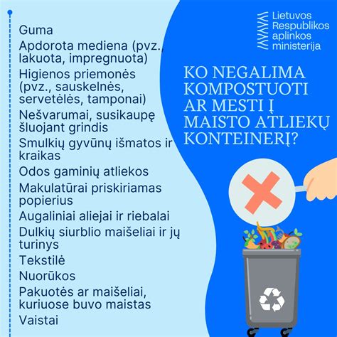 Ko galima ir ko negalima kompostuoti