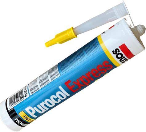 Infografika: palyginimas - Titebond vs Soudal Purocol Express darbo laikai ir savybės.