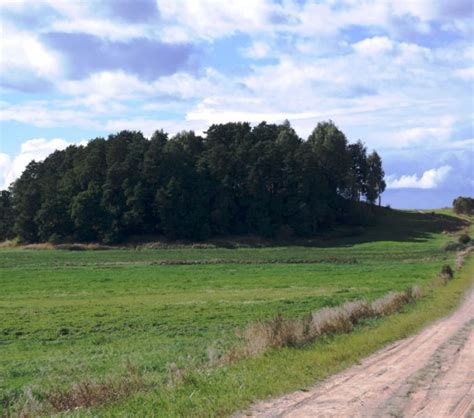 Negarbos piliakalnis kraštovaizdžio fone