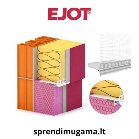 Profilio EJOT 600 montavimo schema