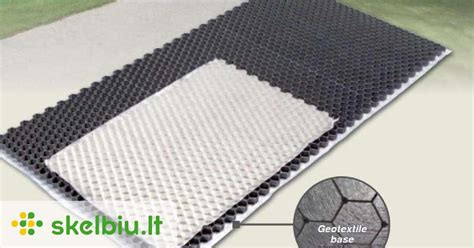 HDPE korys su geotekstile schemata