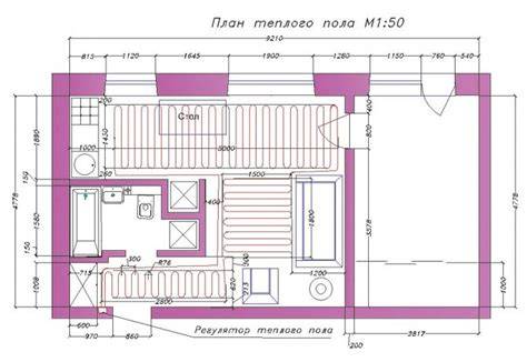 Kontūro išdėstymo pavyzdys pagal patalpos šilumos nuostolius