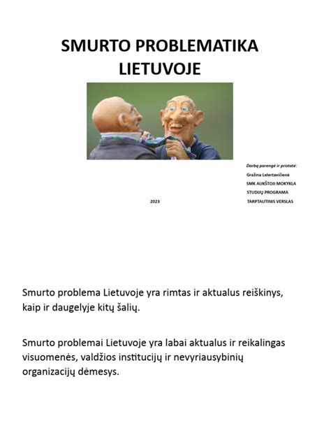 psichologinio smurto statistika Lietuvoje