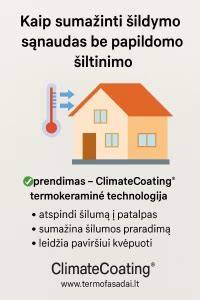 Termokeraminiai dažai - energijos taupymo pristatymas