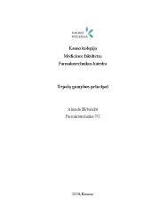 Gamybos principai: mažiau LOJ, mažiau emisijų, didesnis ilgaamžiškumas