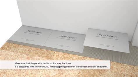 AQUAPANEL Cement Board Floor Tile Underlay struktūra: cementinis pagrindas su stiklo pluošto tinkleliu abiejose pusėse