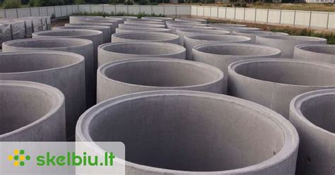 Skirtingi betoniniai šulinio žiedai