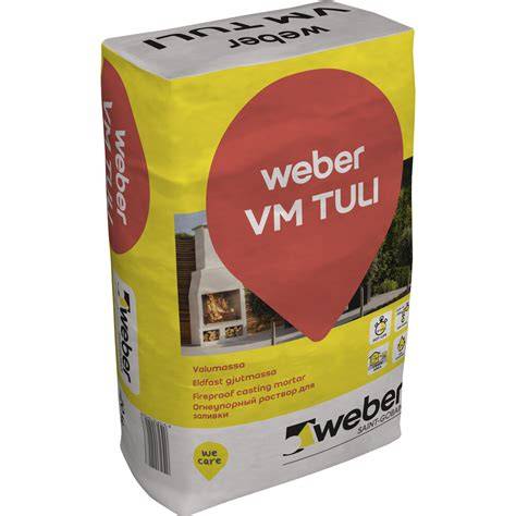 Weber VM cemento mišinio paruošimas proceso schema