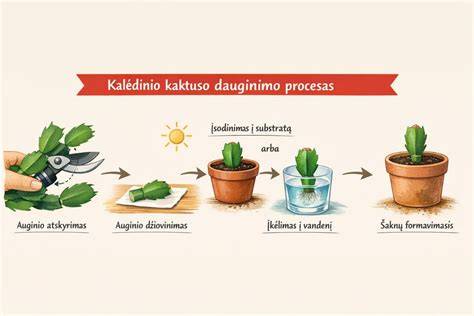 Kalėdinio kaktuso priežiūros žemėlapis: šviesos ir temperatūros rekomendacijos