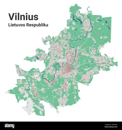 City map: Vilnius-Riga kultūriniai maršrutai