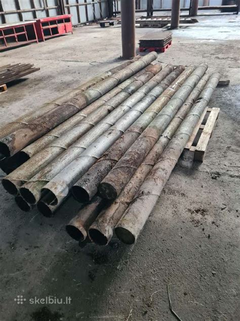 Įvairių diametrų metaliniai vamzdžiai