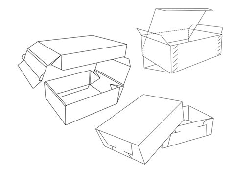 Gofruoto kartono dėžių konstrukcija