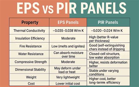 EPS vs PIR izoliacijos palyginimas