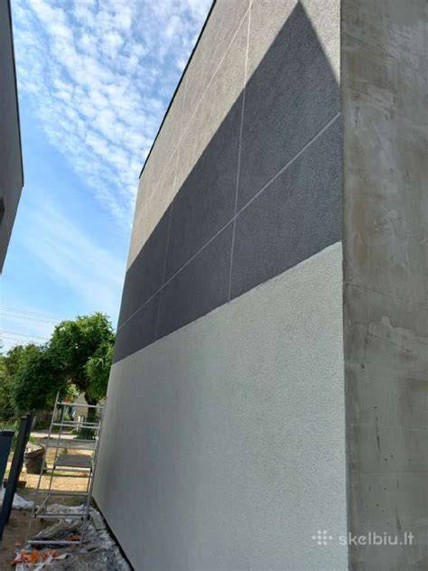 Fasadų tinko raštai: samanėlė ir lietutis